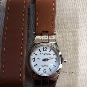 Chicos leather watch